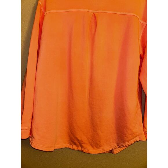 SUNDRY Spring Fleece  Pigment Peach Casual Long Sleeves Shirt Jacket Shacket - Picture 10 of 10